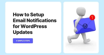 How to Setup Email Notifications for WordPress Updates