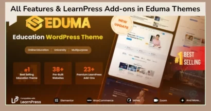 All Features and LearnPress Add-ons in Eduma